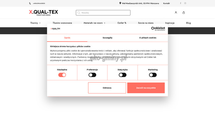 Magazyn Tkanin X.Qual-tex